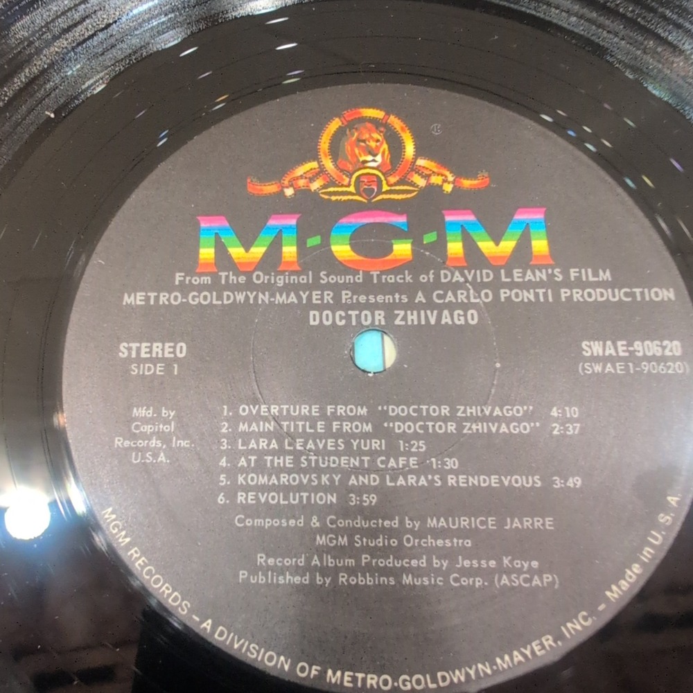 Doctor Zhivago Original Soundtrack Vinyl LP Maurice Jarre MGM SWAE-90620 Stereo - Picture 5 of 7